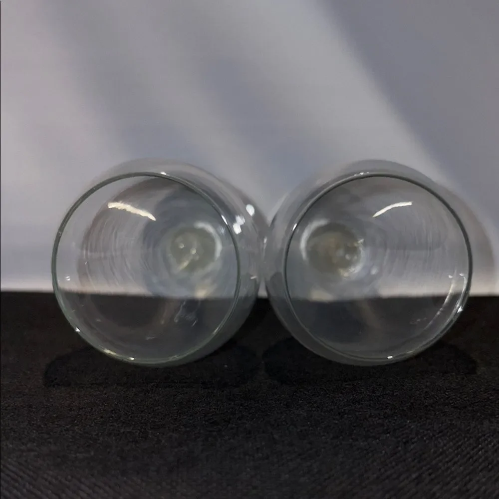 Elegant Clear Glass Champagne Flutes